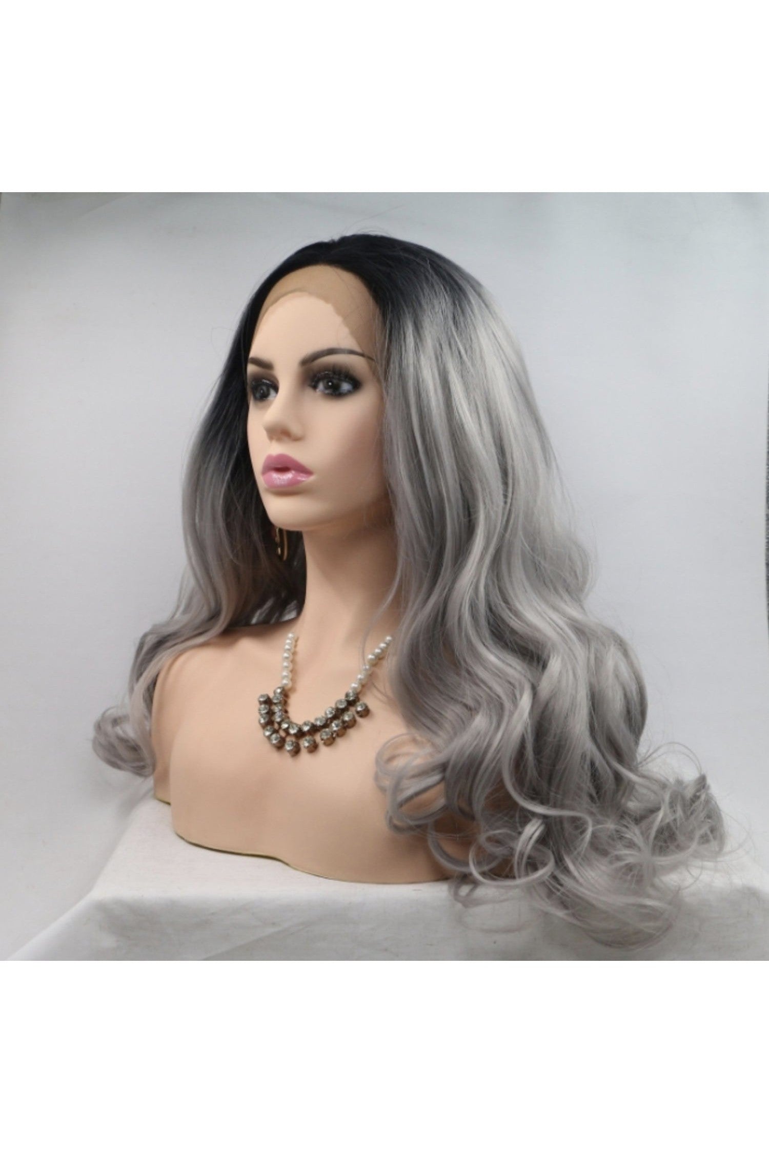 13*3" Lace Front Wigs Synthetic Long Wavy 24" 130% Density