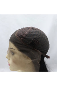 13*3" Lace Front Wigs Synthetic Mid-length Straight 12" 130% Density