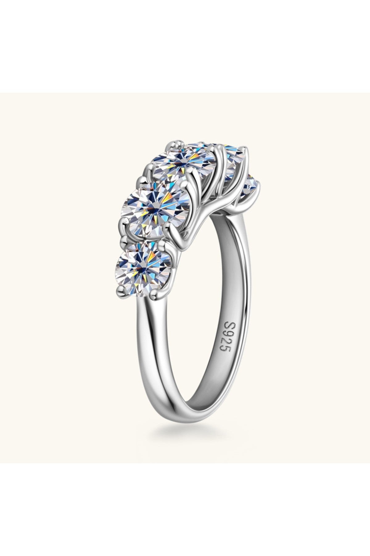 3.6 Carat Moissanite 925 Sterling Silver Ring