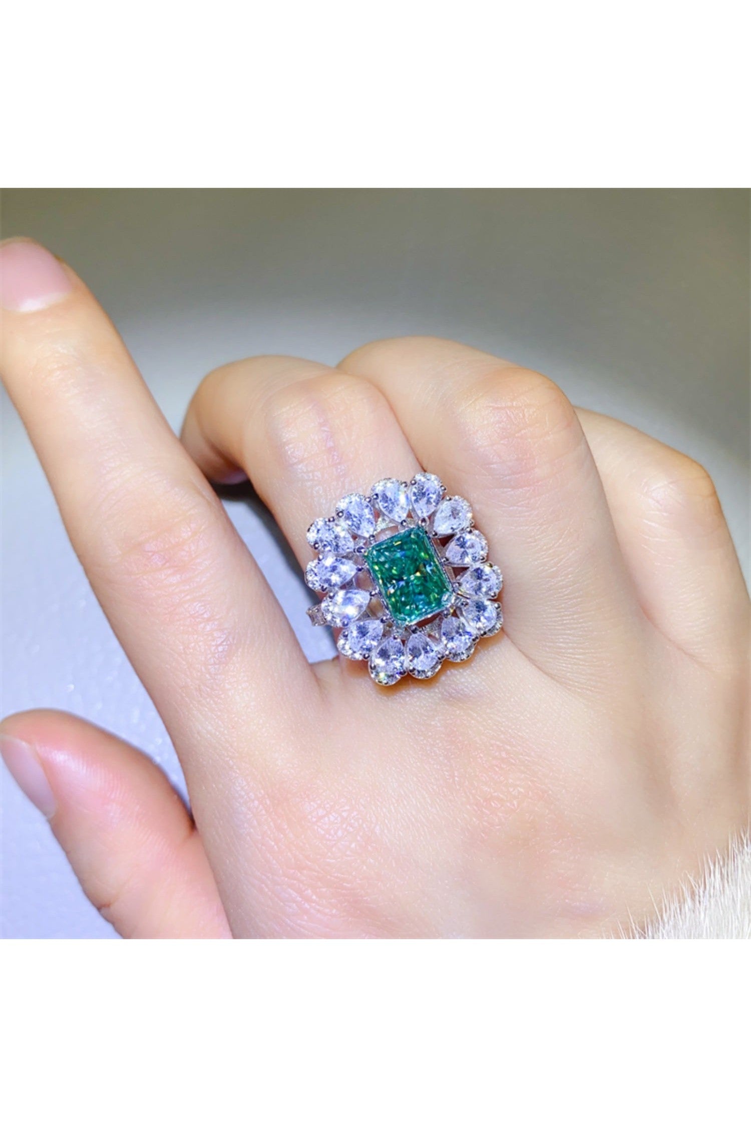 3 Carat Moissanite 925 Sterling Silver Ring