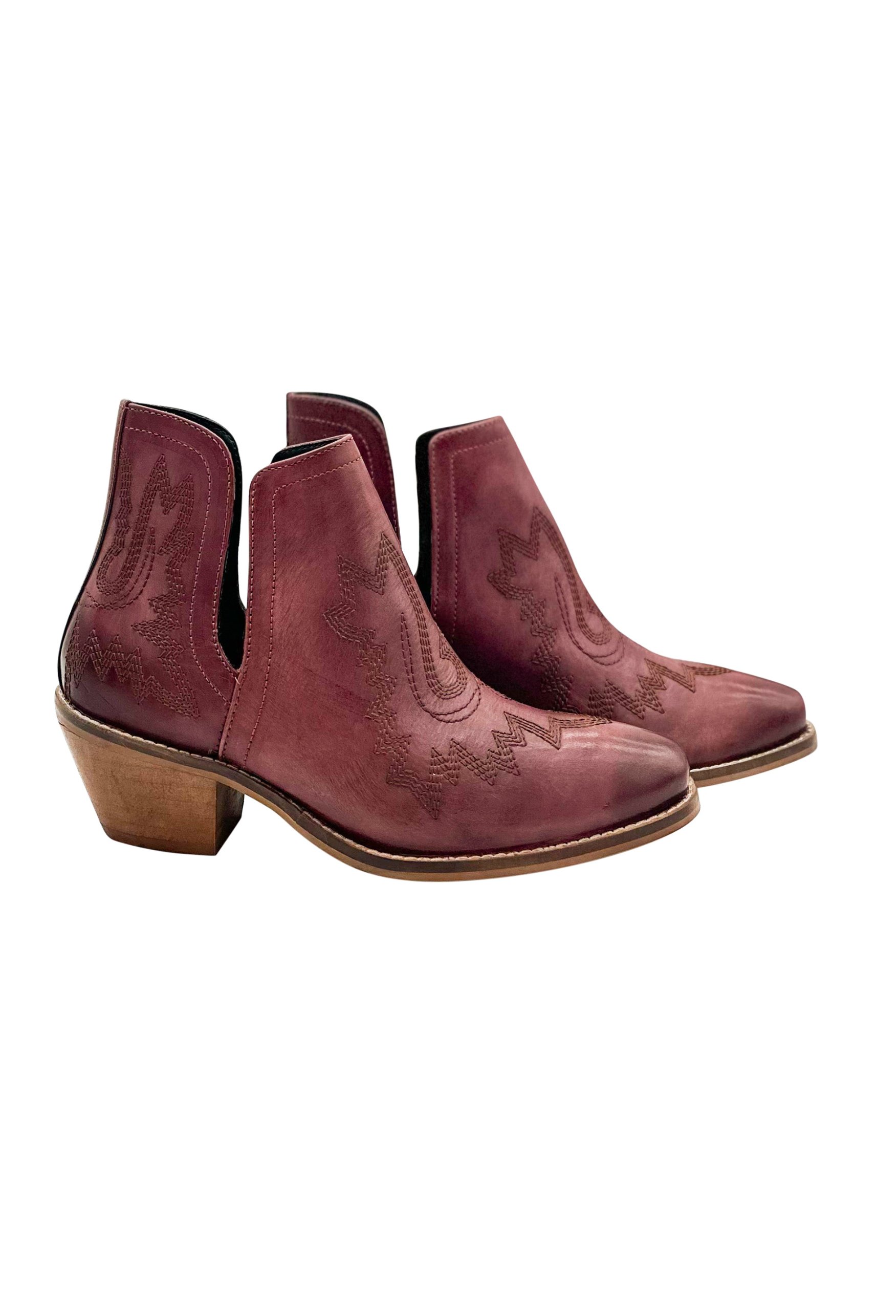Kickin' Booties in Burgundy