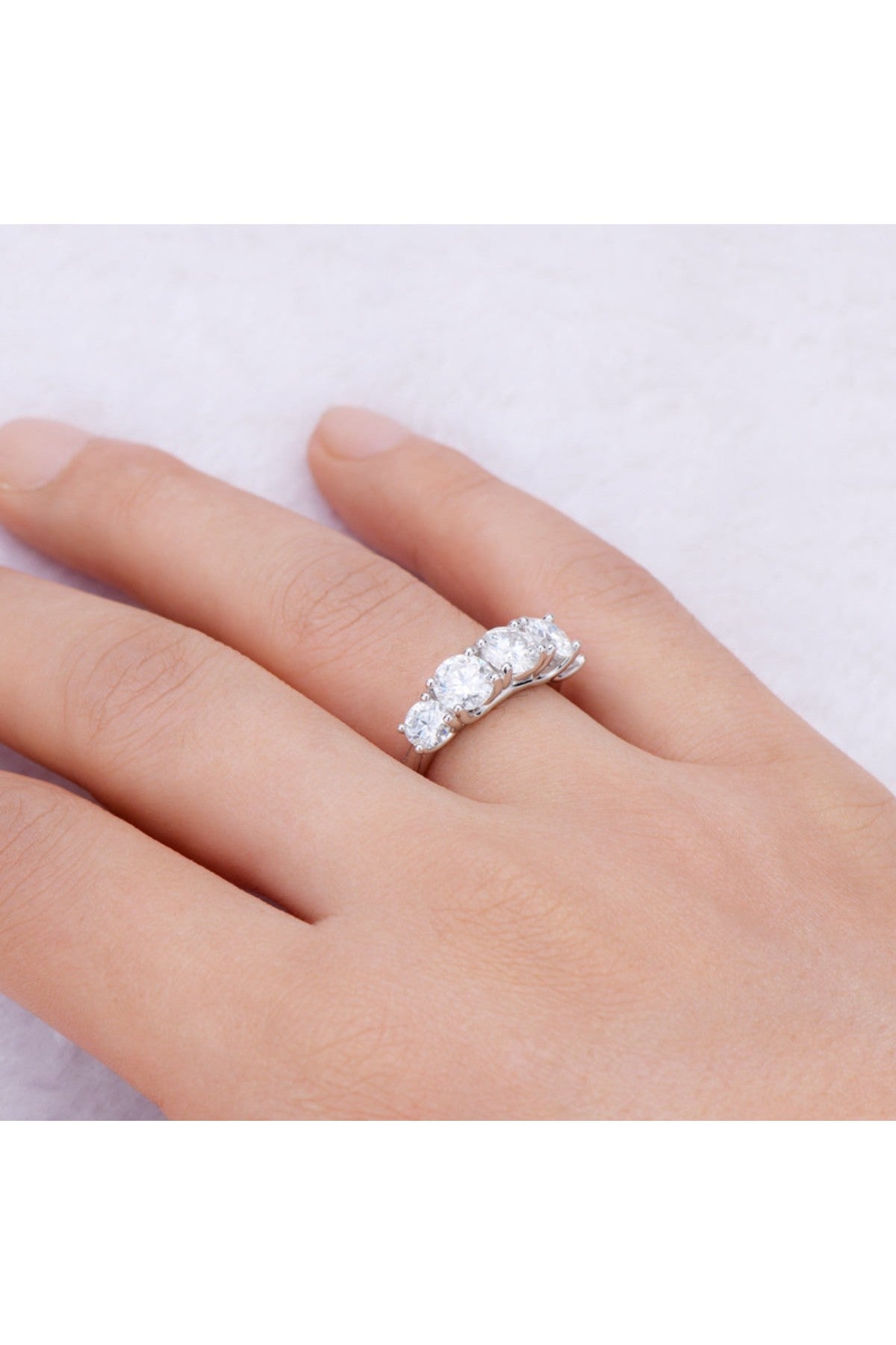 3.6 Carat Moissanite 925 Sterling Silver Ring