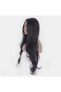 13*3" Lace Front Wigs Synthetic Long Wavy 24" 130% Density