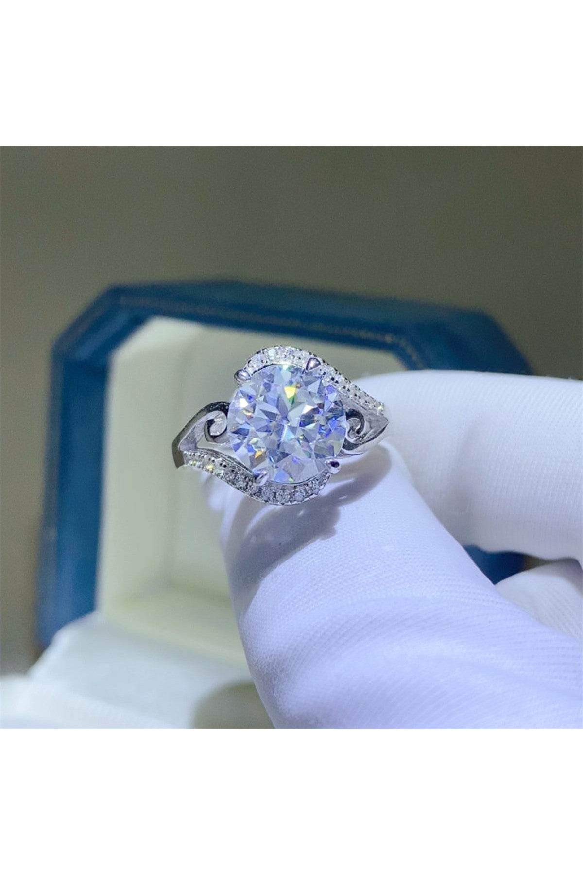 3 Carat Moissanite 925 Sterling Silver Ring