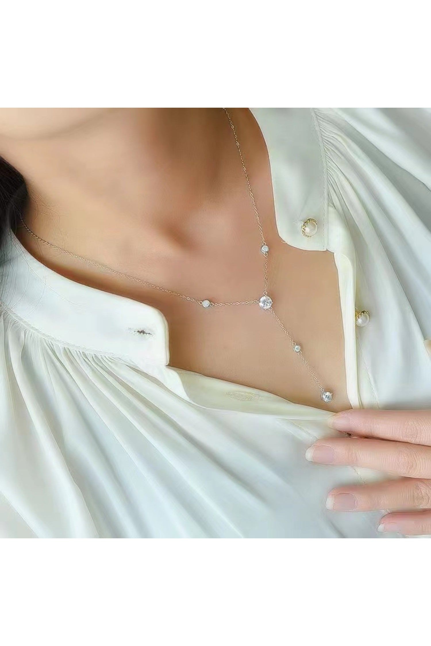 1.5 Carat Moissanite 925 Sterling Silver Necklace