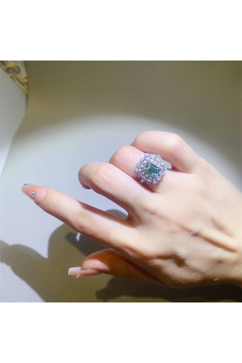 1 Carat Moissanite 925 Sterling Silver Ring