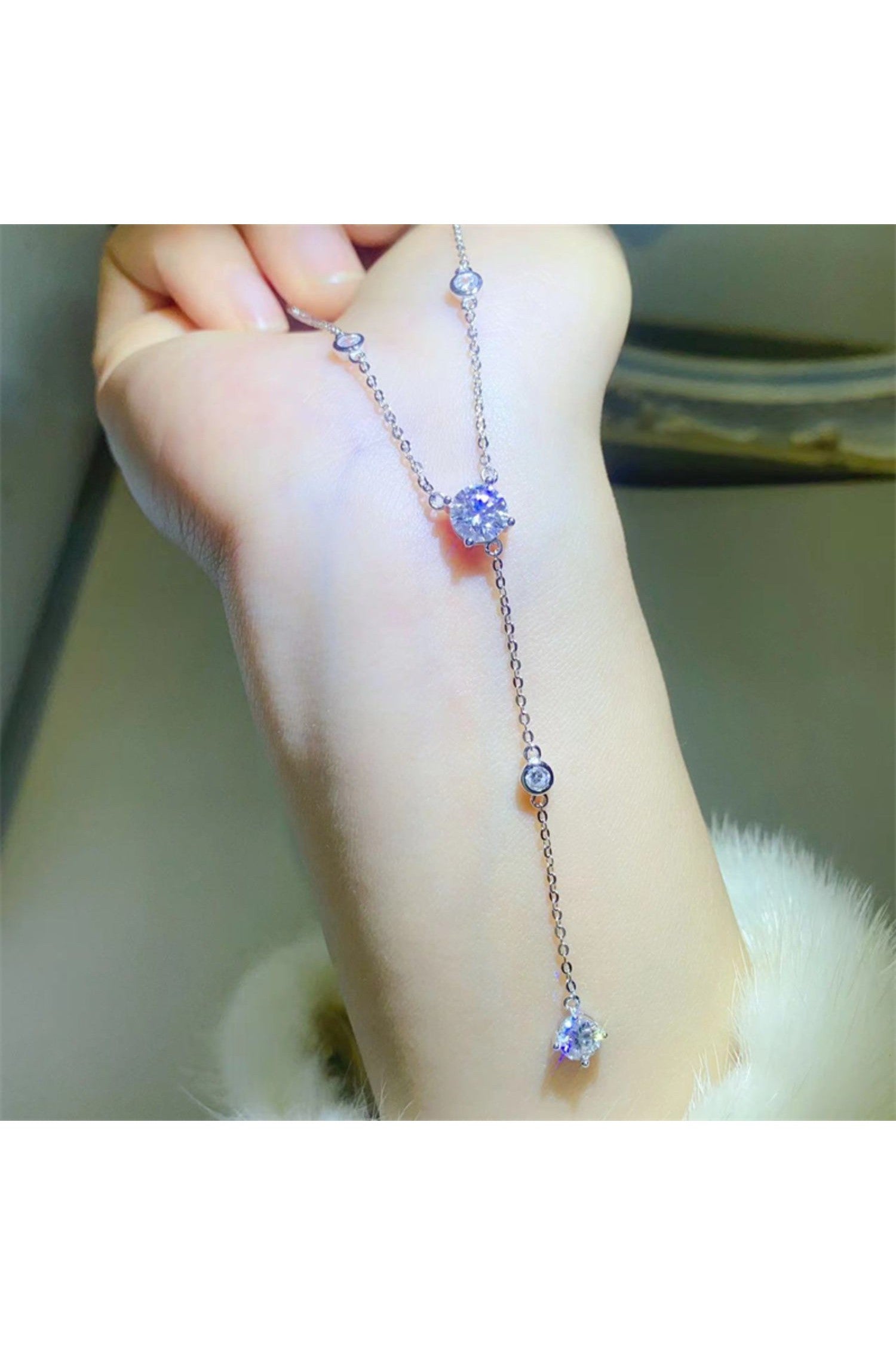 1.5 Carat Moissanite 925 Sterling Silver Necklace