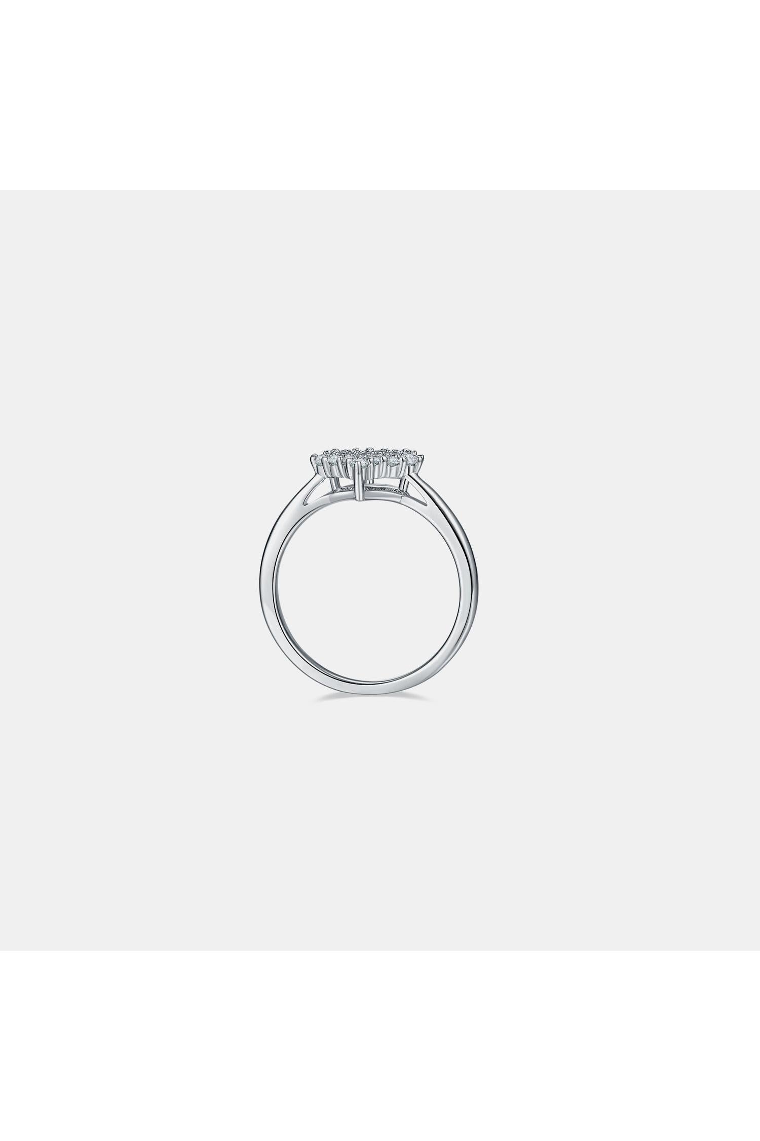 Moissanite 925 Sterling Silver Heart Ring