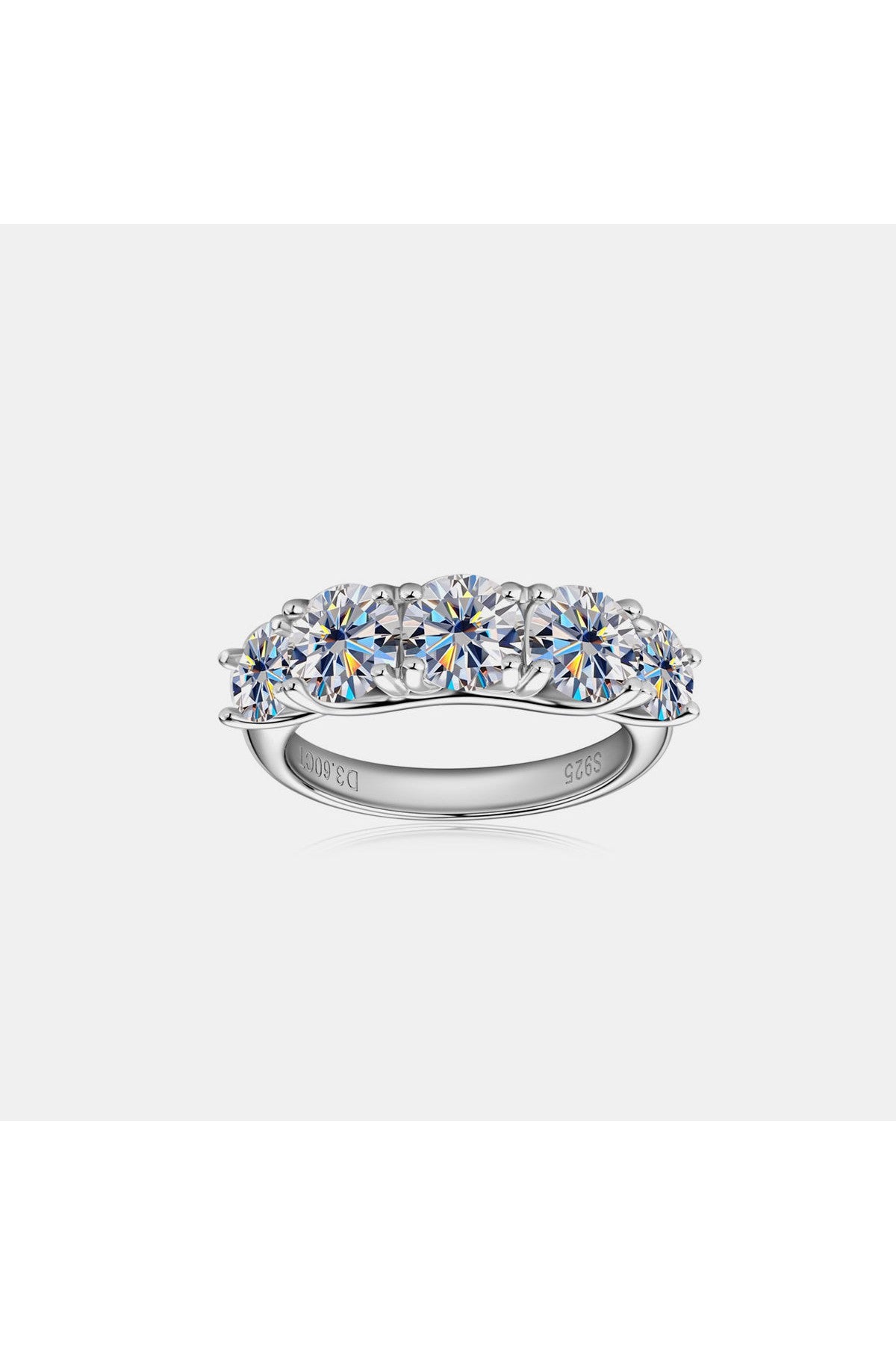 3.6 Carat Moissanite 925 Sterling Silver Ring