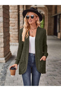 Open Front Cardigan with Pockets