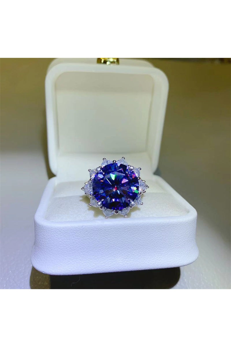 10 Carat Moissanite 925 Sterling Silver Ring