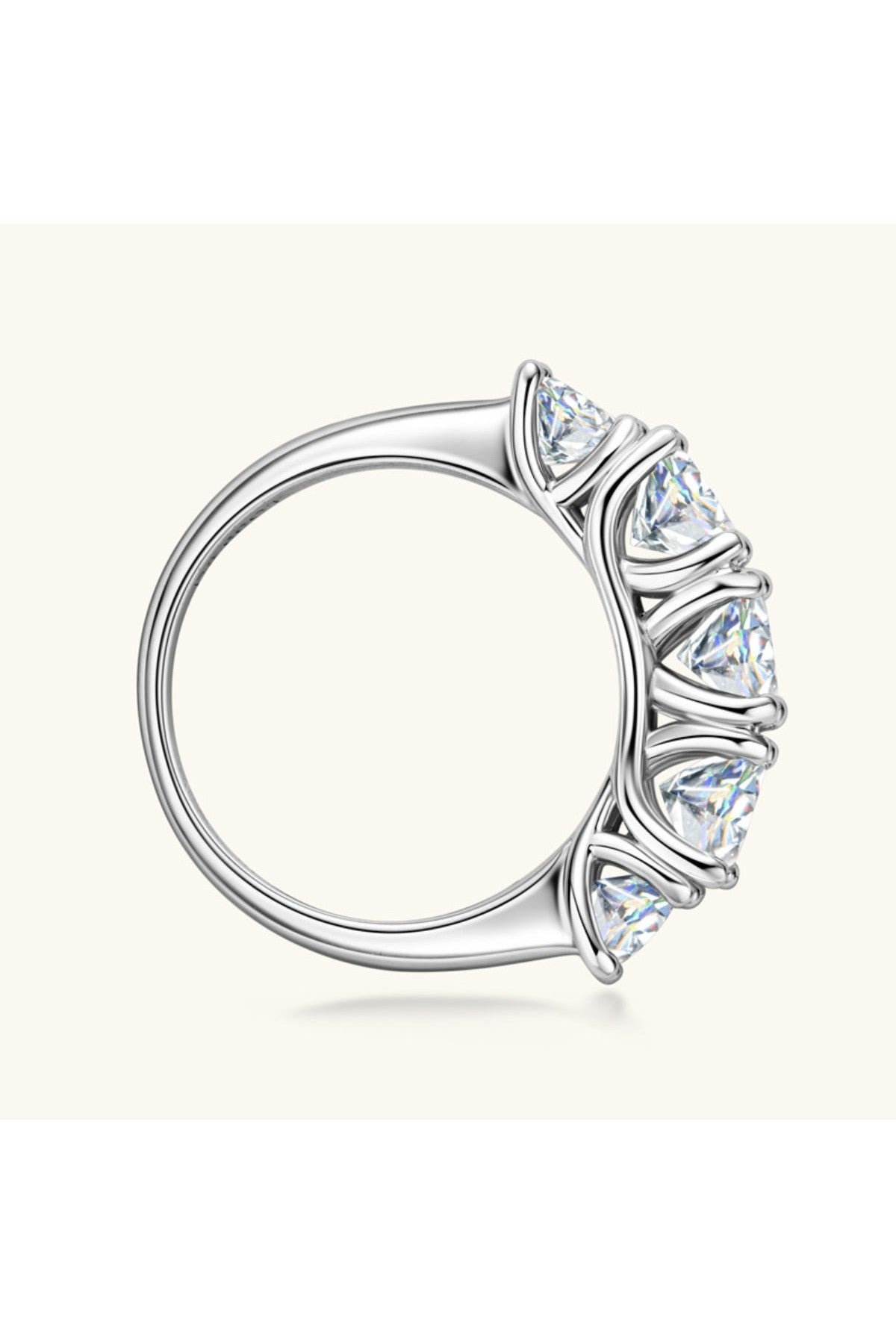 3.6 Carat Moissanite 925 Sterling Silver Ring