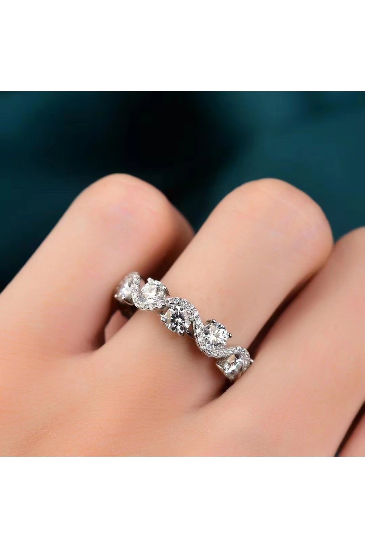 Moissanite 925 Sterling Silver Ring