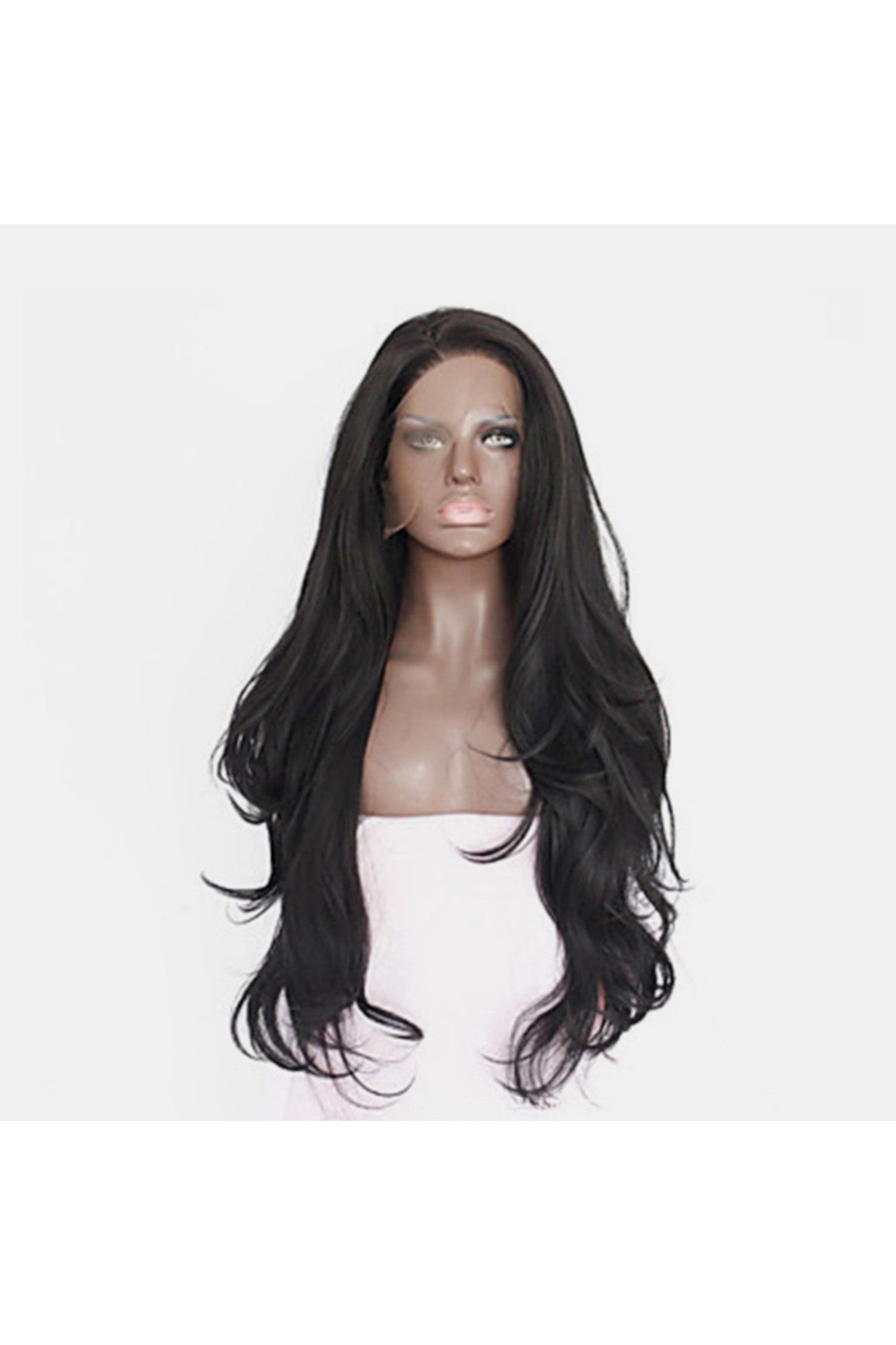 13*3" Lace Front Wigs Synthetic Long Wavy 24" 130% Density