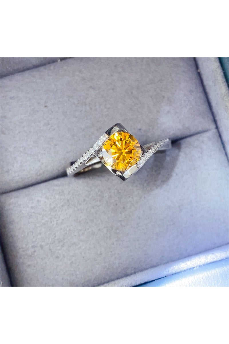1 Carat Moissanite 925 Sterling Silver Ring