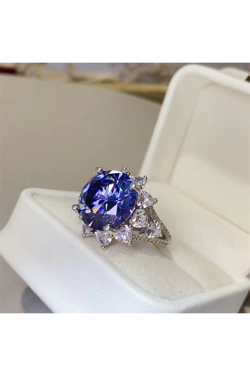 10 Carat Moissanite 925 Sterling Silver Ring