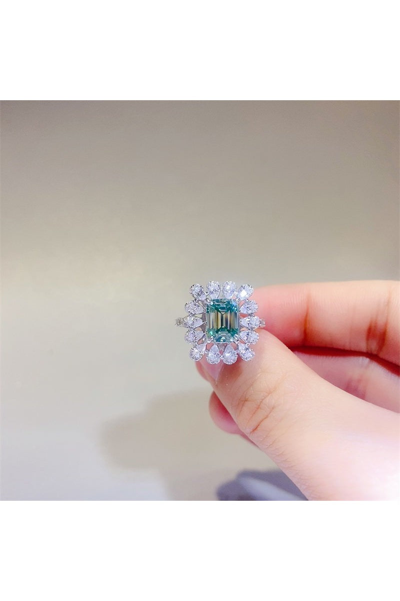 1 Carat Moissanite 925 Sterling Silver Ring