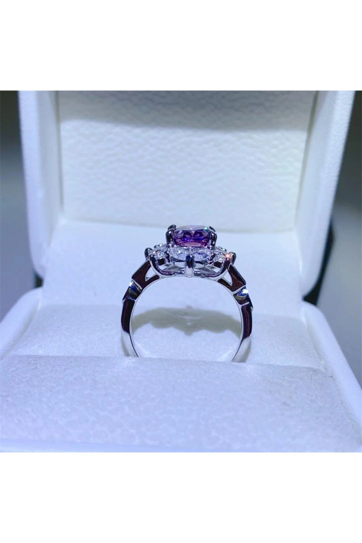 2 Carat Moissanite 925 Sterling Silver Ring