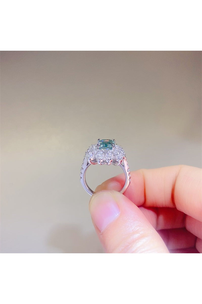 1 Carat Moissanite 925 Sterling Silver Ring
