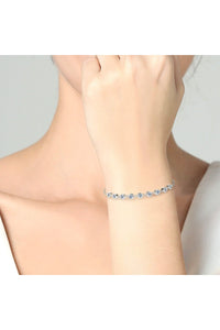 Inlaid Moissanite 925 Sterling Silver Bracelet