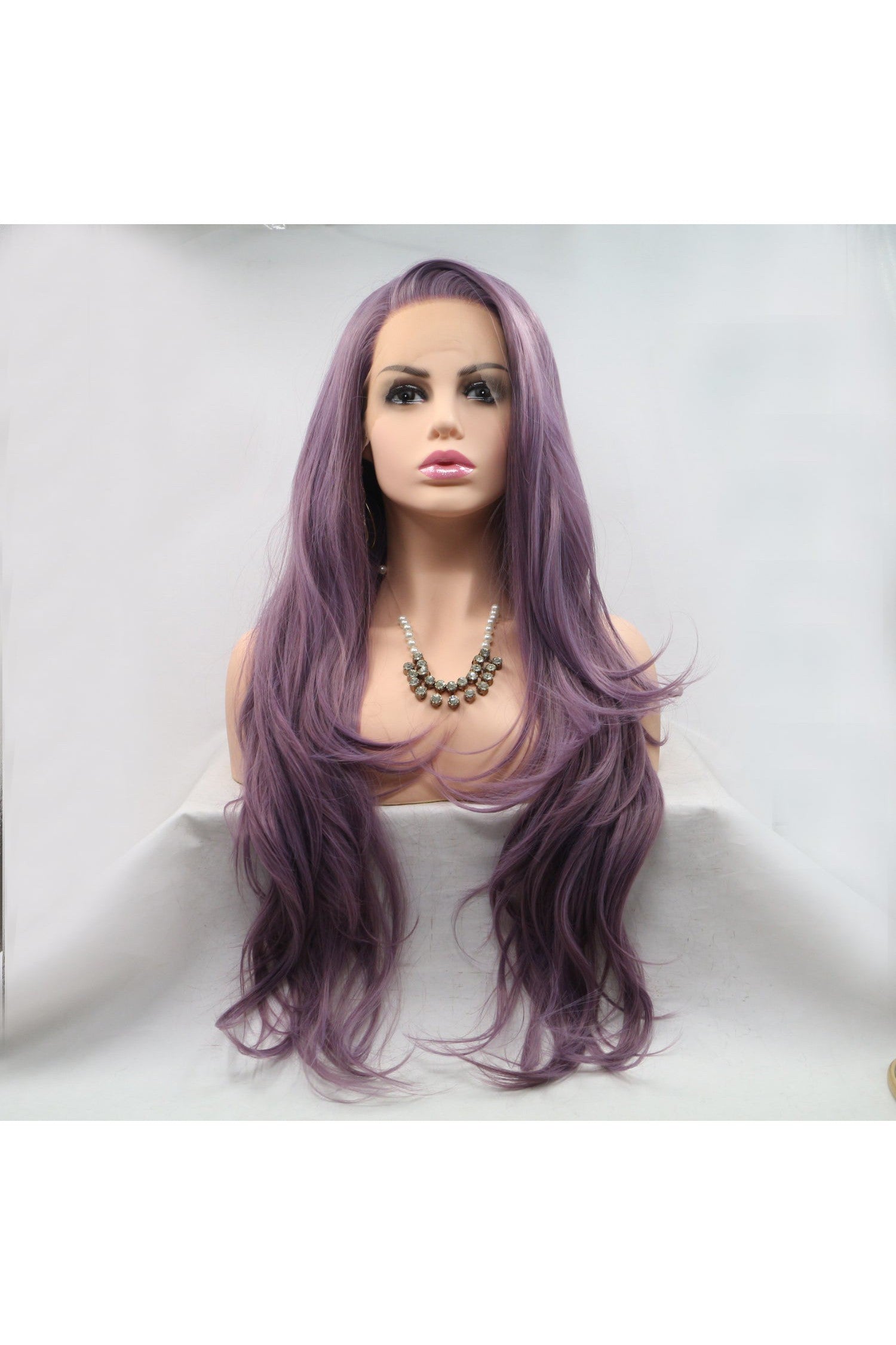 13*3" Lace Front Wigs Synthetic Long Wavy 24" 130% Density