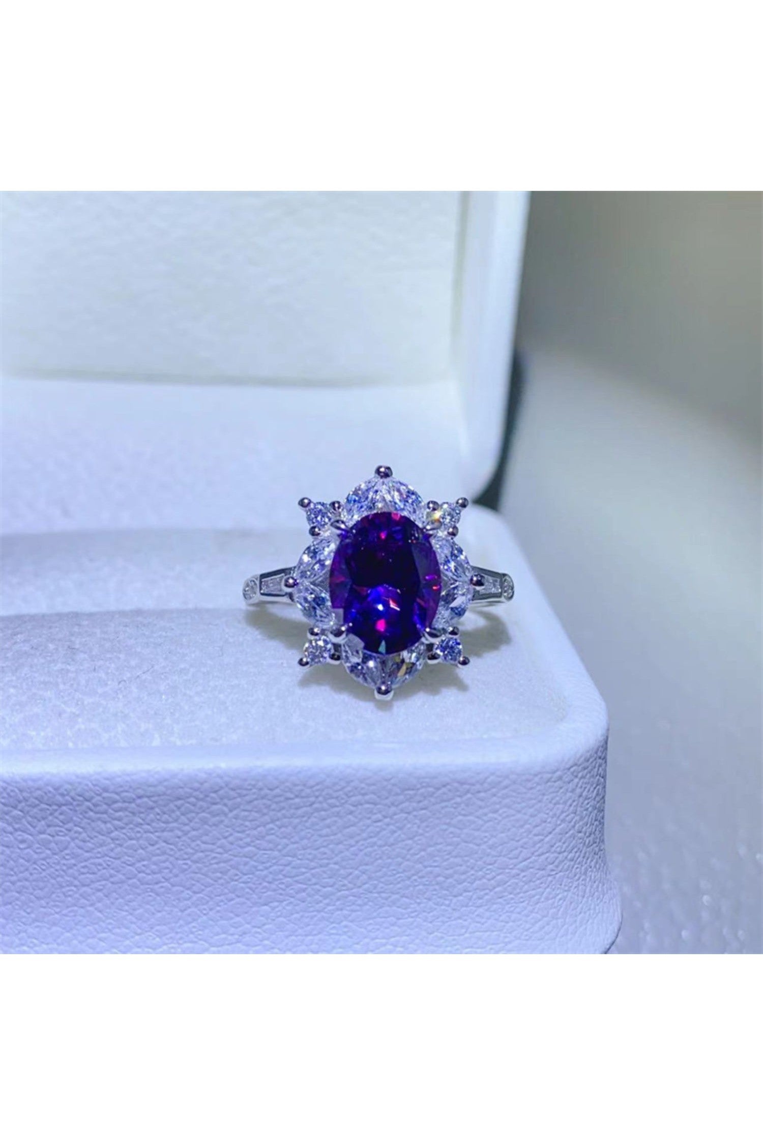 2 Carat Moissanite 925 Sterling Silver Ring