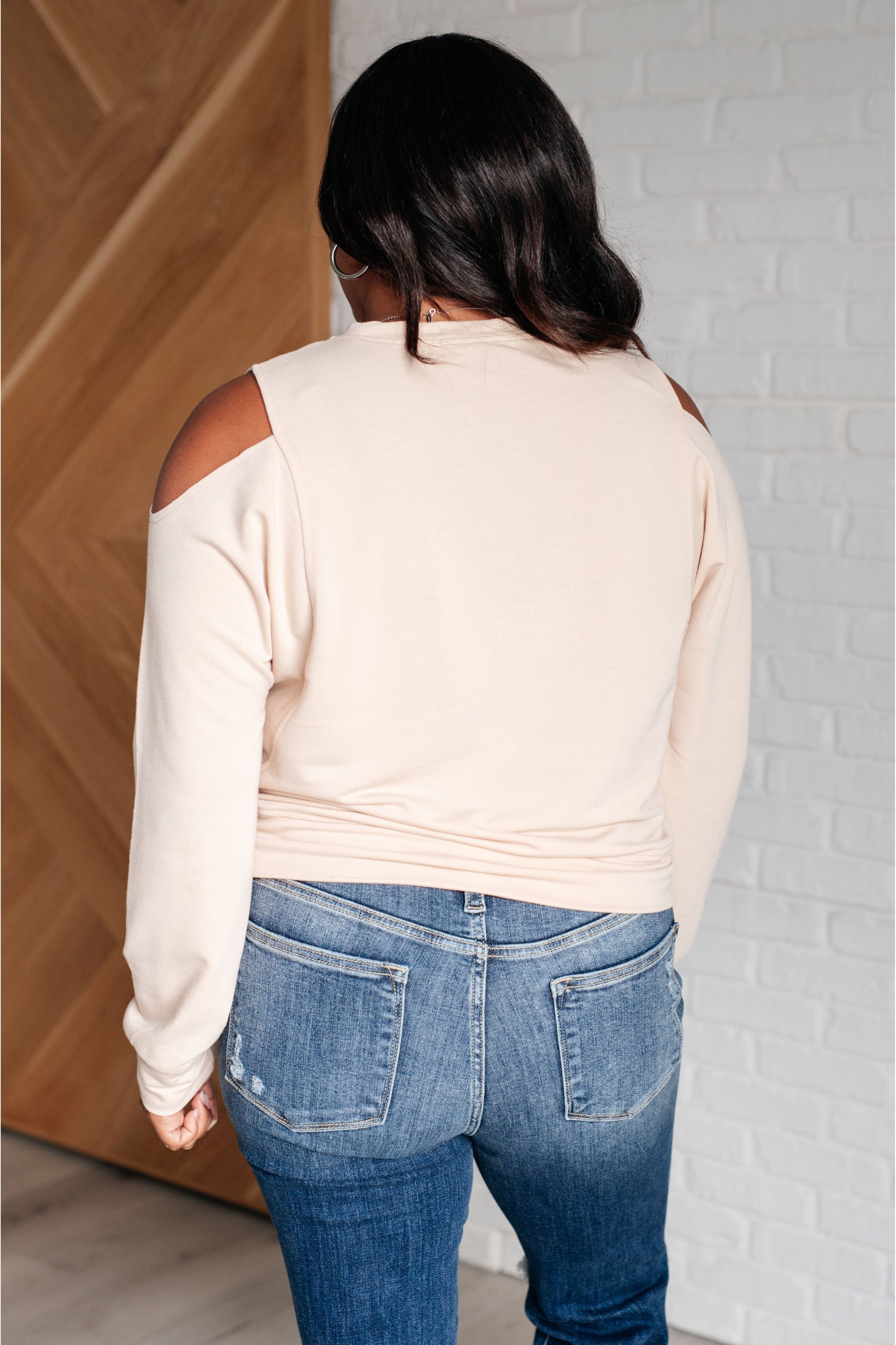 Carefully Crafted Cold Shoulder Blouse