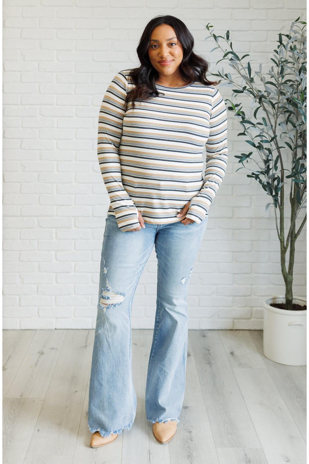 East Coast Breeze Striped Top
