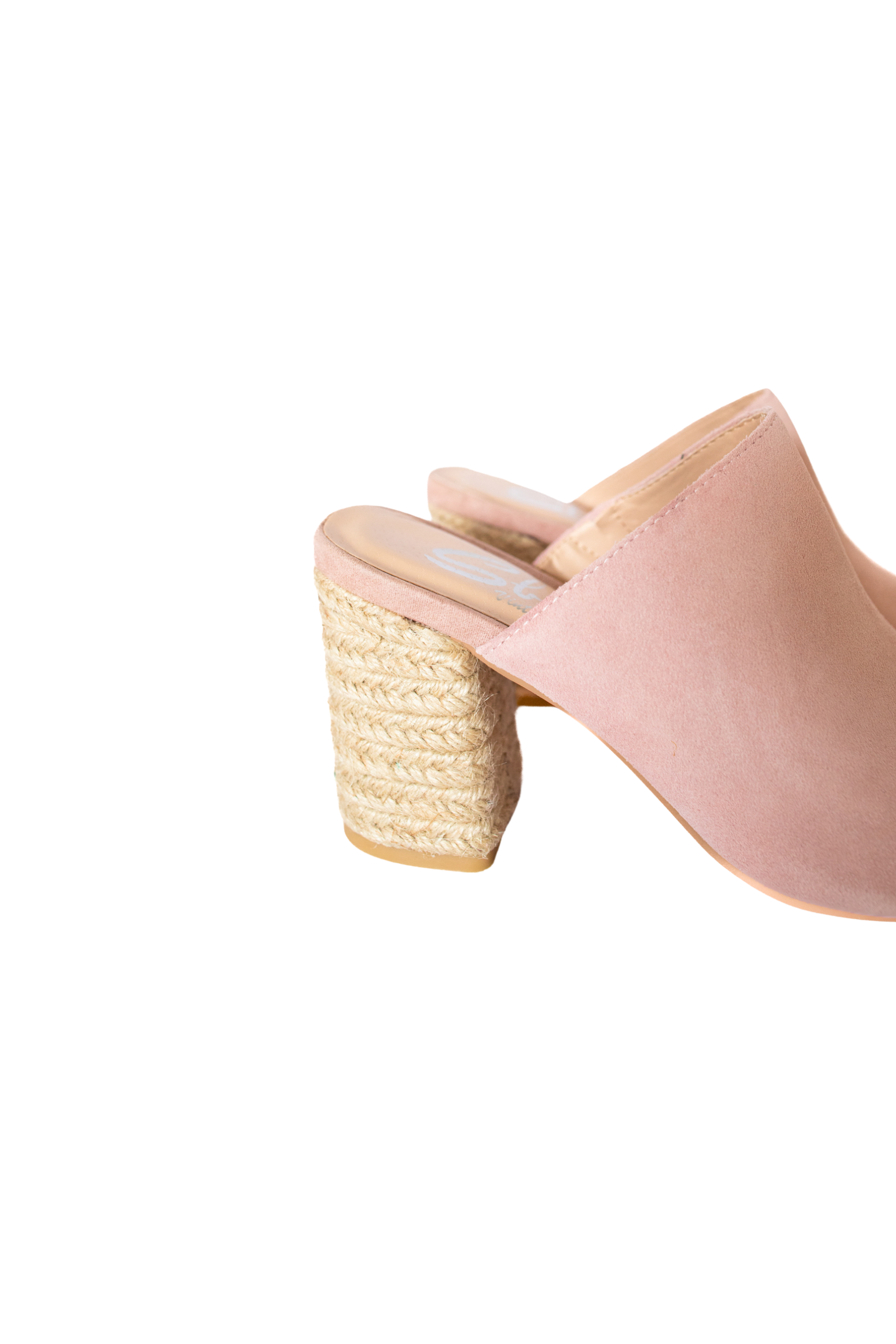 Helena Heeled Sandal in Blush Suede