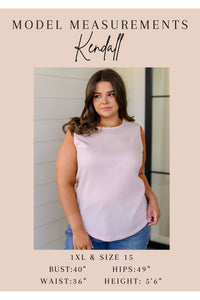 Fundamentals Ribbed Seamless Reversible Tank in Peach