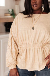 Streets of Prague Top In Peach