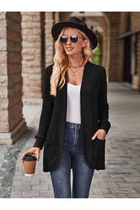 Open Front Cardigan with Pockets