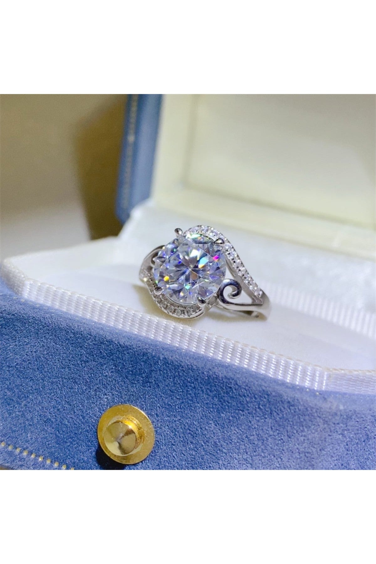 3 Carat Moissanite 925 Sterling Silver Ring