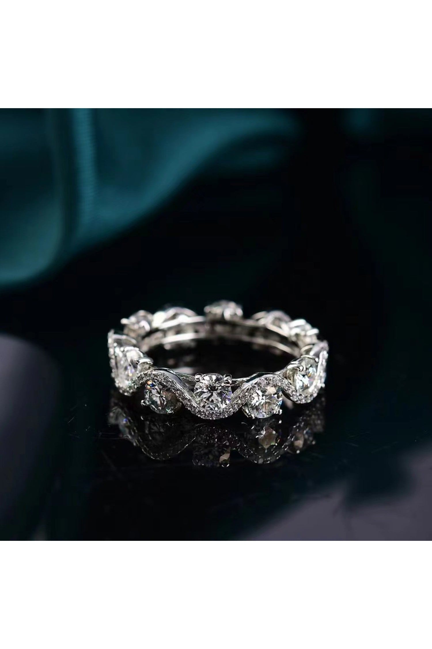 Moissanite 925 Sterling Silver Ring
