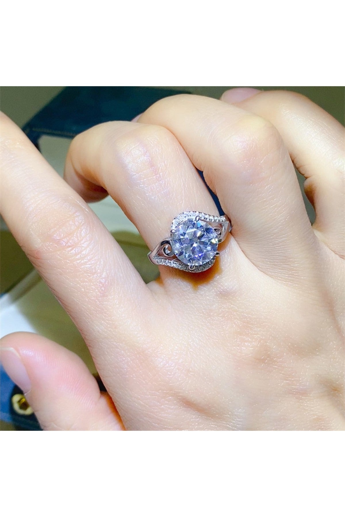 3 Carat Moissanite 925 Sterling Silver Ring