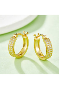Moissanite 925 Sterling Silver Huggie Earrings
