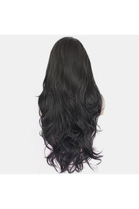 13*3" Lace Front Wigs Synthetic Long Wavy 24" 130% Density
