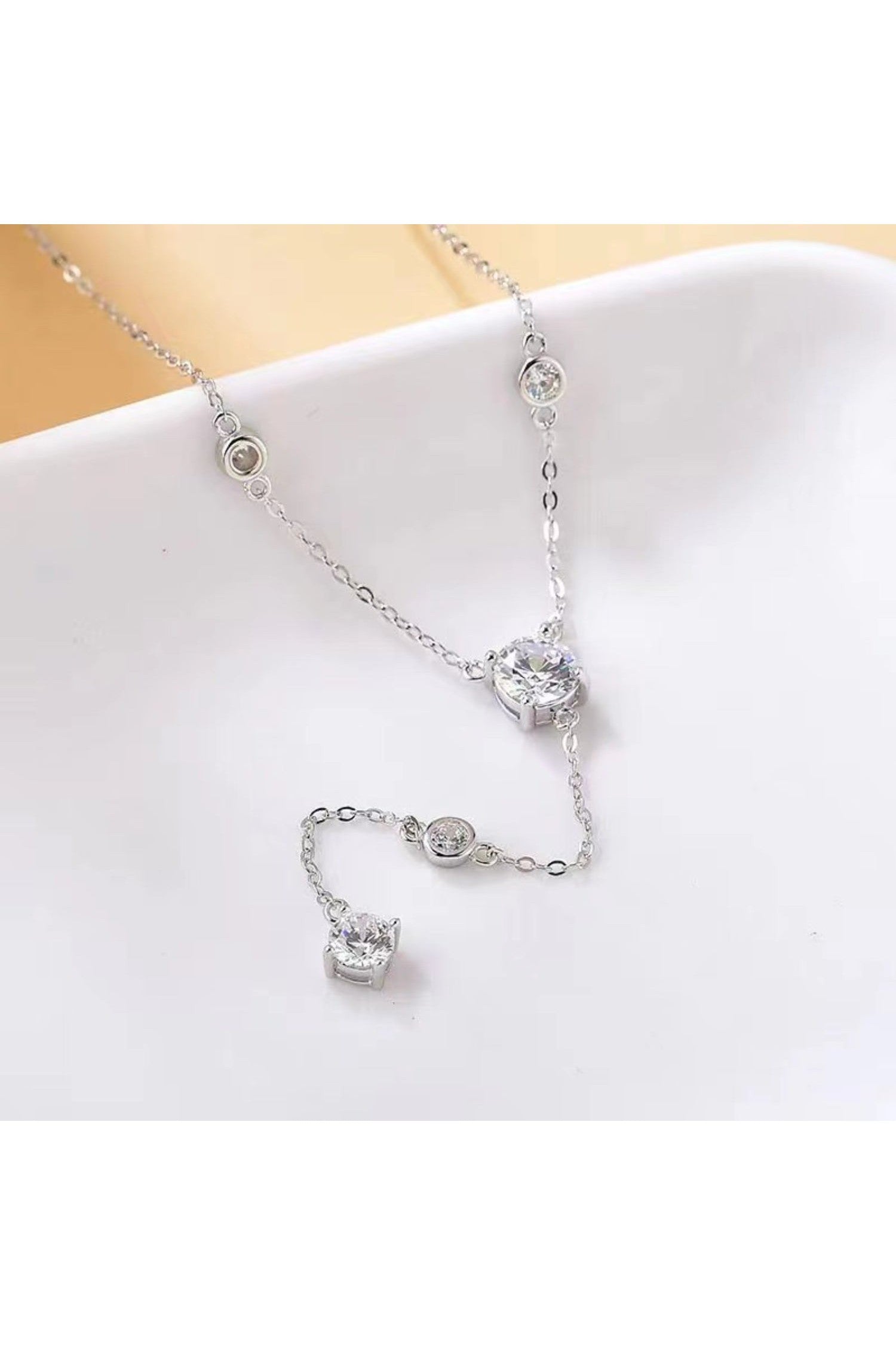1.5 Carat Moissanite 925 Sterling Silver Necklace