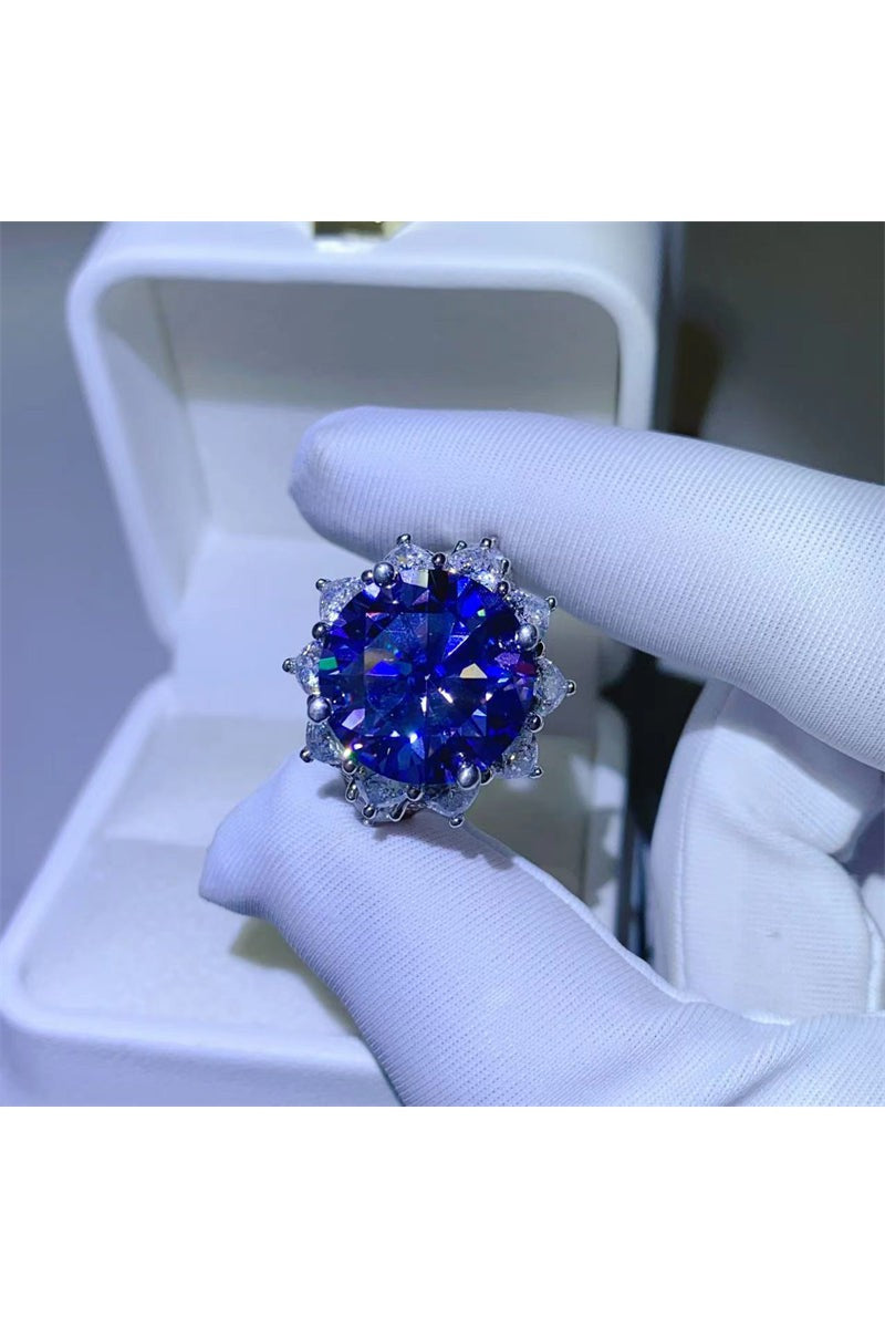 10 Carat Moissanite 925 Sterling Silver Ring
