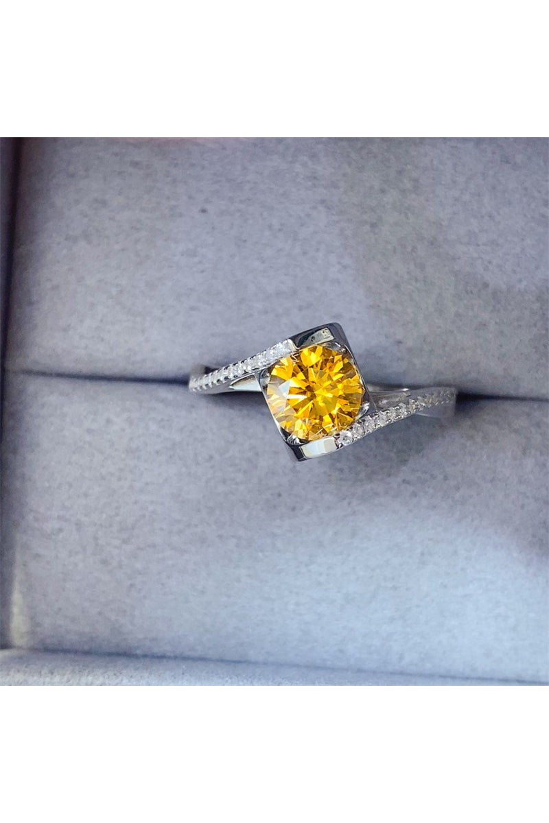 1 Carat Moissanite 925 Sterling Silver Ring