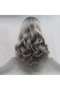 13*3" Lace Front Wigs Synthetic Long Wavy 24" 130% Density