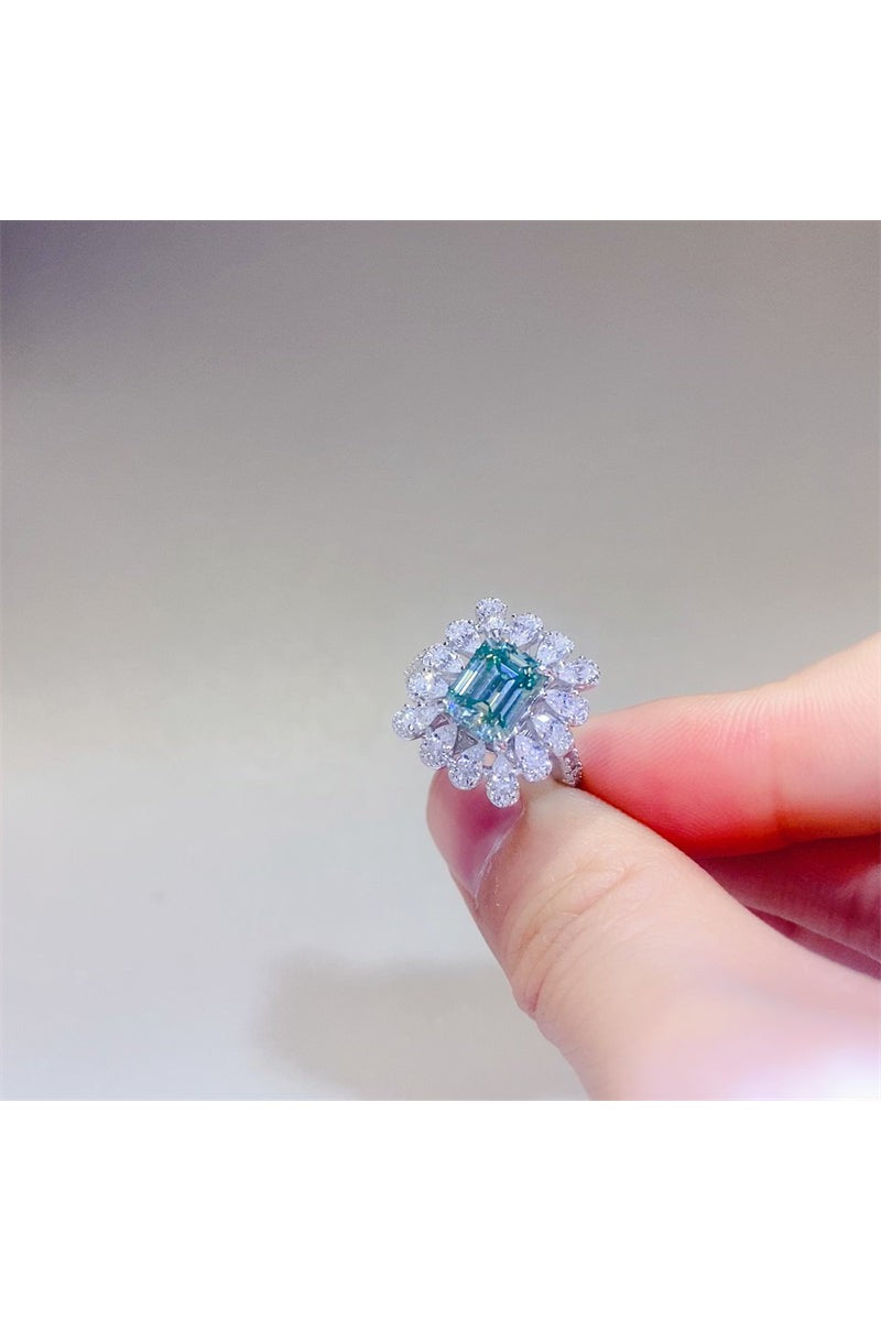 1 Carat Moissanite 925 Sterling Silver Ring
