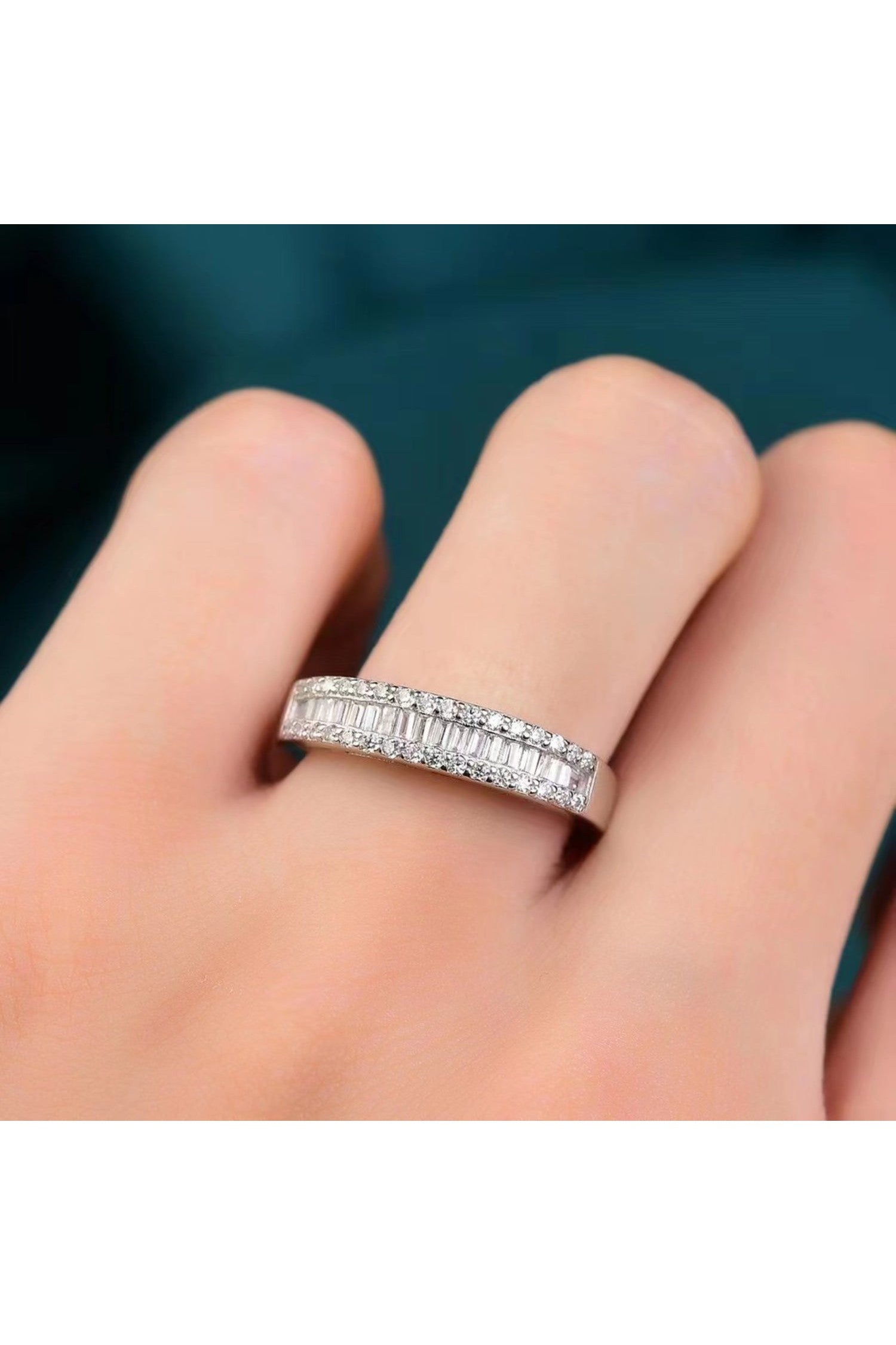 Moissanite 925 Sterling Silver Ring