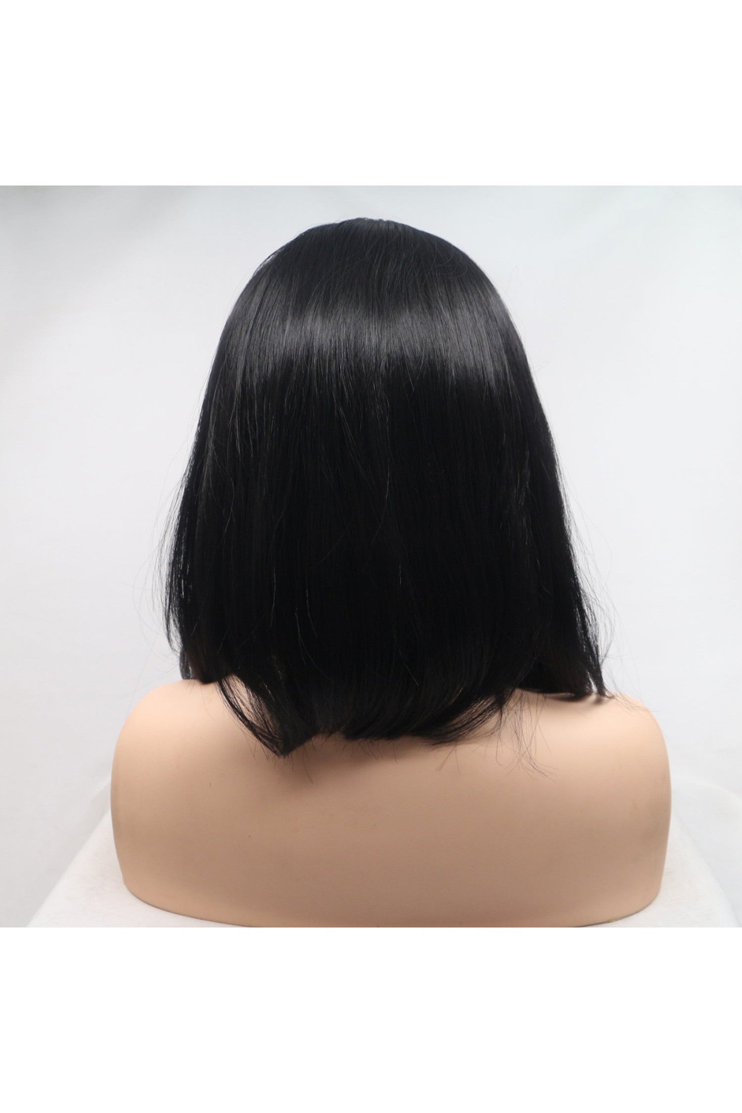 13*3" Lace Front Wigs Synthetic Mid-length Straight 12" 130% Density