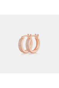 Moissanite 925 Sterling Silver Huggie Earrings