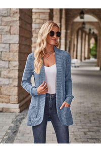 Open Front Cardigan with Pockets