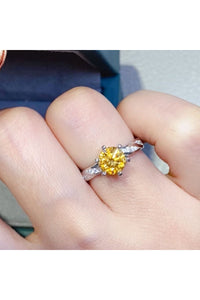 2 Carat Moissanite 925 Sterling Silver Ring