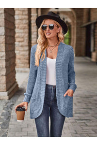 Open Front Cardigan with Pockets