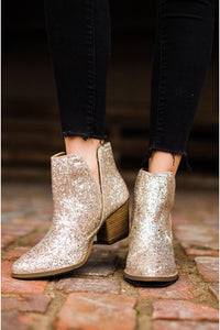 Fiera Booties in Gold