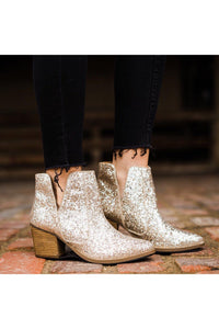 Fiera Booties in Gold